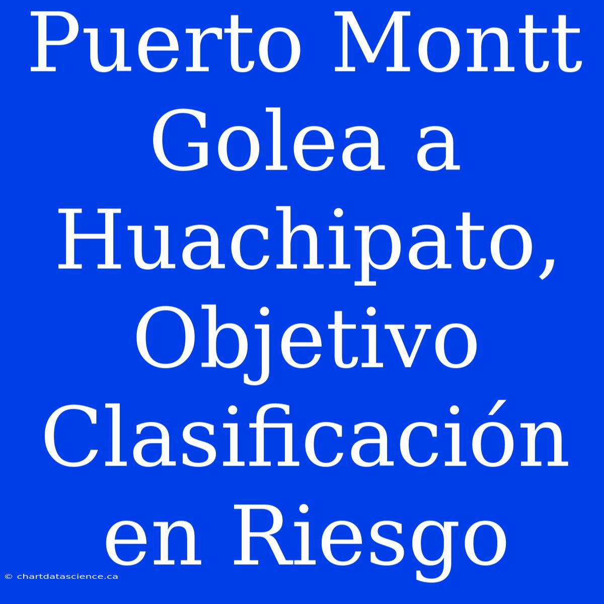 Puerto Montt Golea A Huachipato,  Objetivo Clasificación En Riesgo