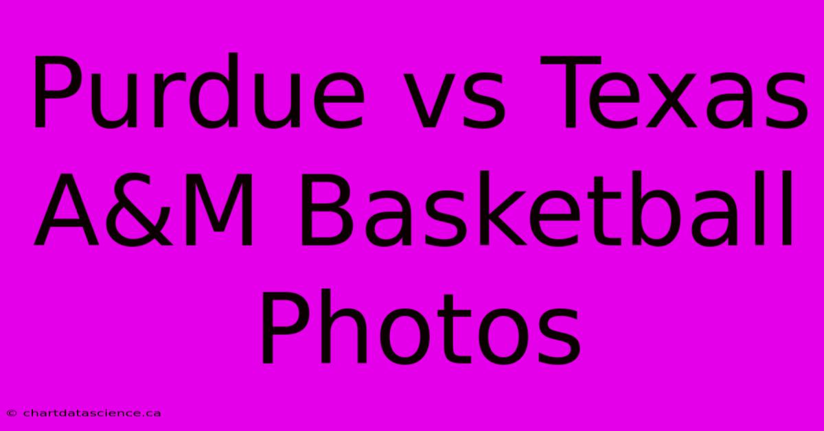 Purdue Vs Texas A&M Basketball Photos