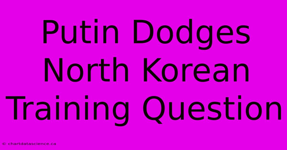 Putin Dodges North Korean Training Question