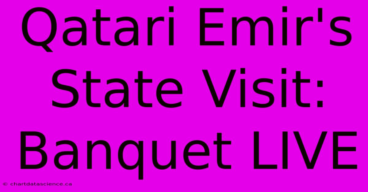 Qatari Emir's State Visit: Banquet LIVE