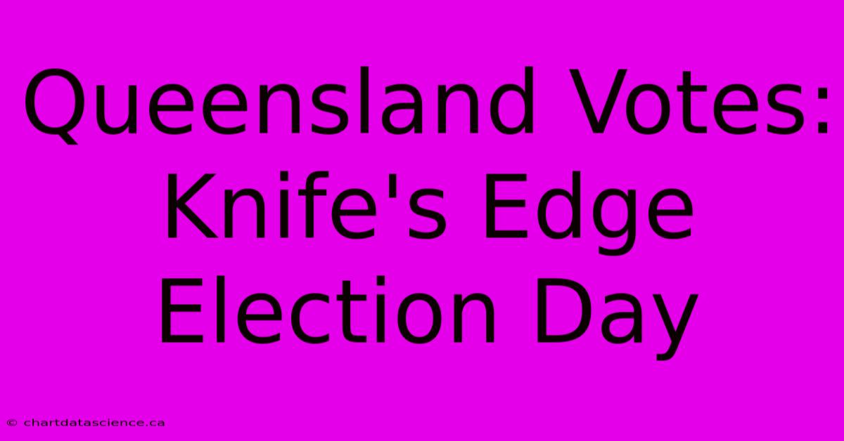 Queensland Votes: Knife's Edge Election Day