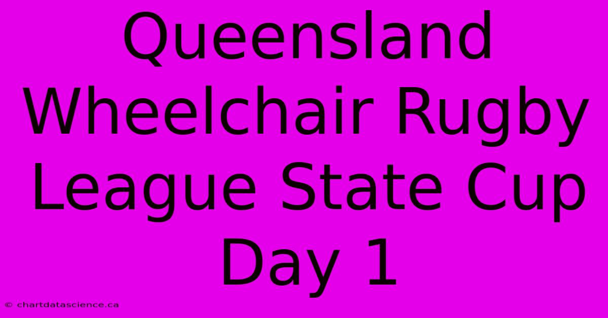 Queensland Wheelchair Rugby League State Cup Day 1