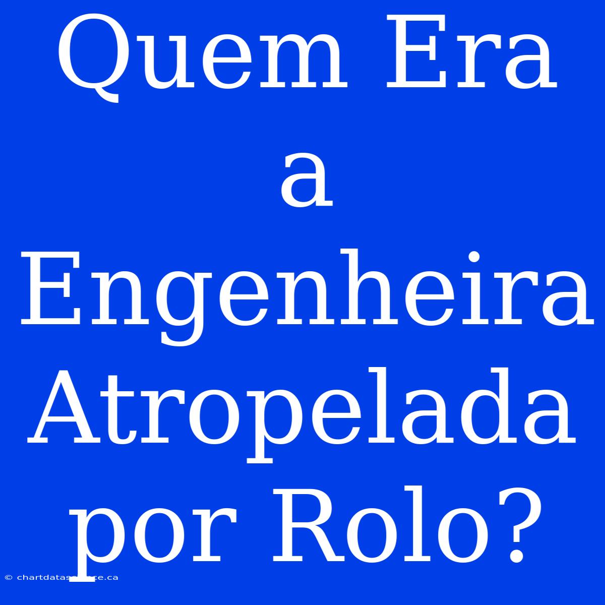 Quem Era A Engenheira Atropelada Por Rolo?