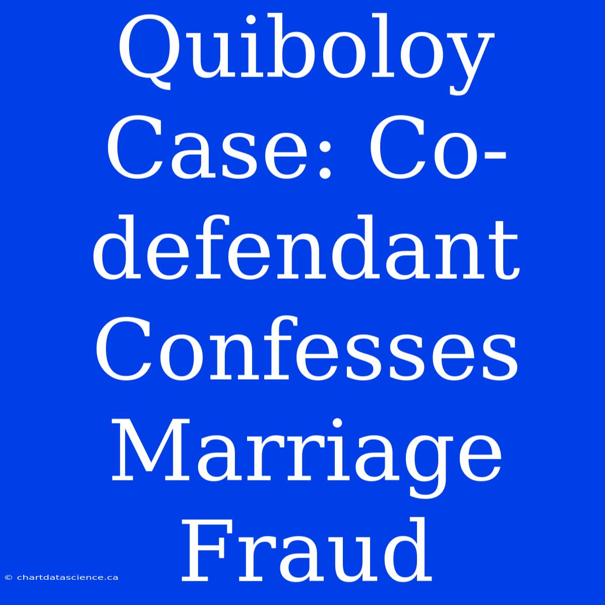 Quiboloy Case: Co-defendant Confesses Marriage Fraud