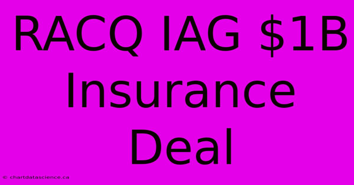 RACQ IAG $1B Insurance Deal