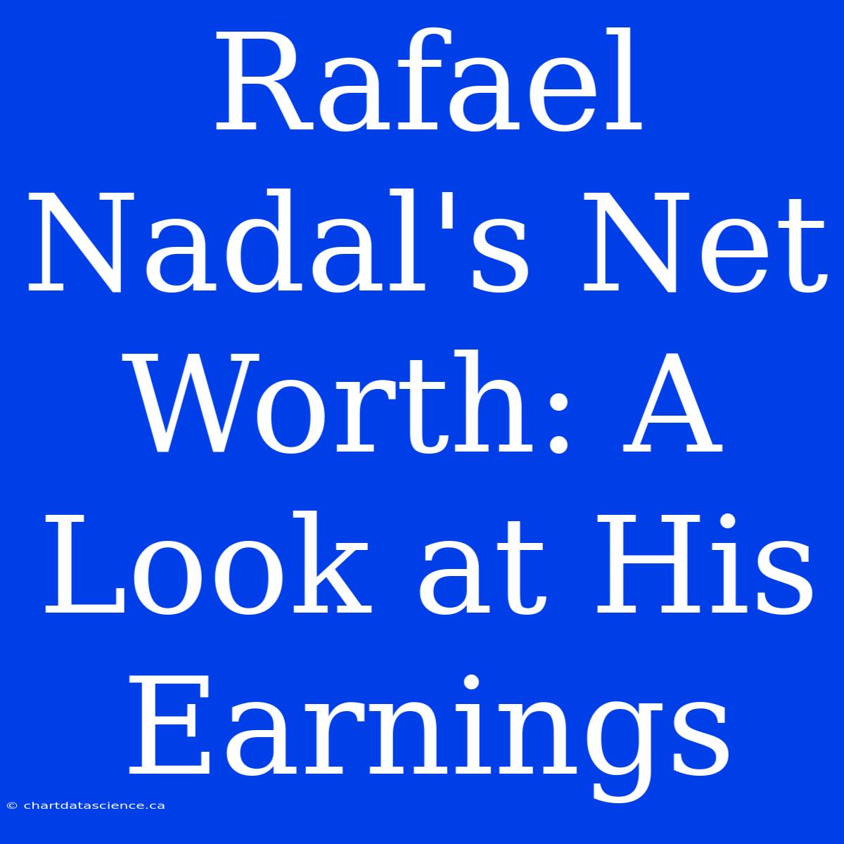 Rafael Nadal's Net Worth: A Look At His Earnings