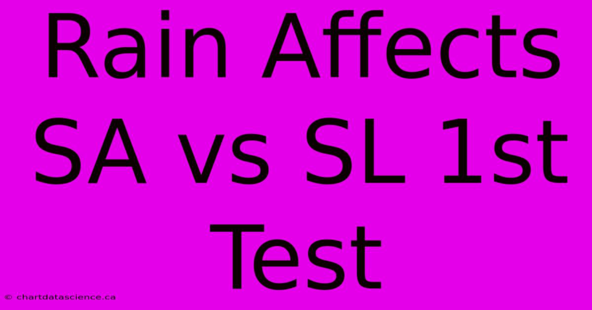 Rain Affects SA Vs SL 1st Test