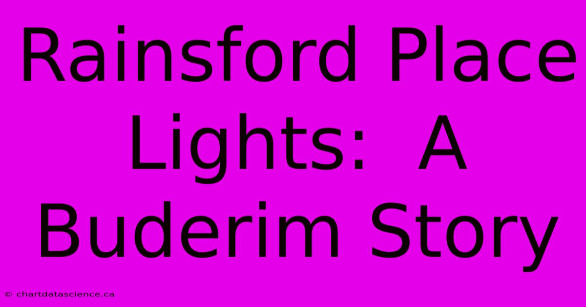 Rainsford Place Lights:  A Buderim Story