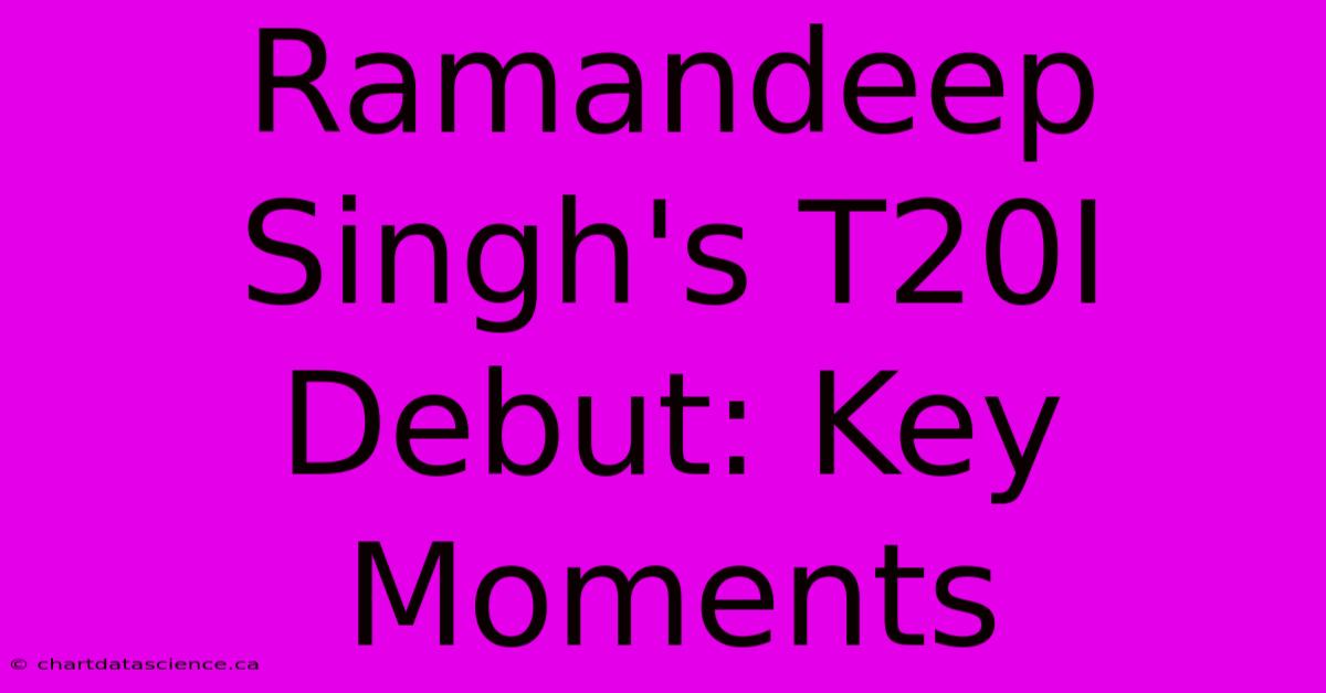 Ramandeep Singh's T20I Debut: Key Moments