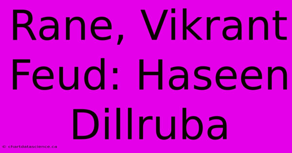 Rane, Vikrant Feud: Haseen Dillruba