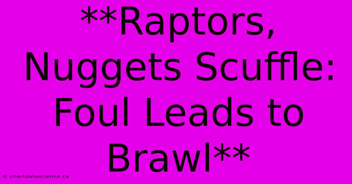 **Raptors, Nuggets Scuffle: Foul Leads To Brawl**