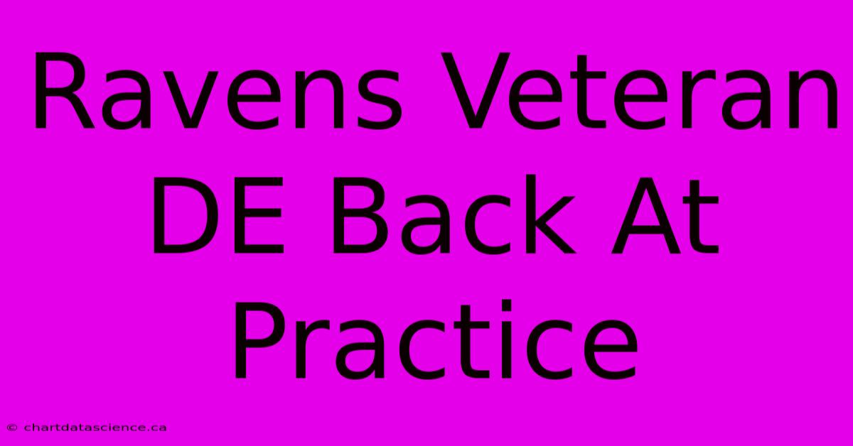 Ravens Veteran DE Back At Practice