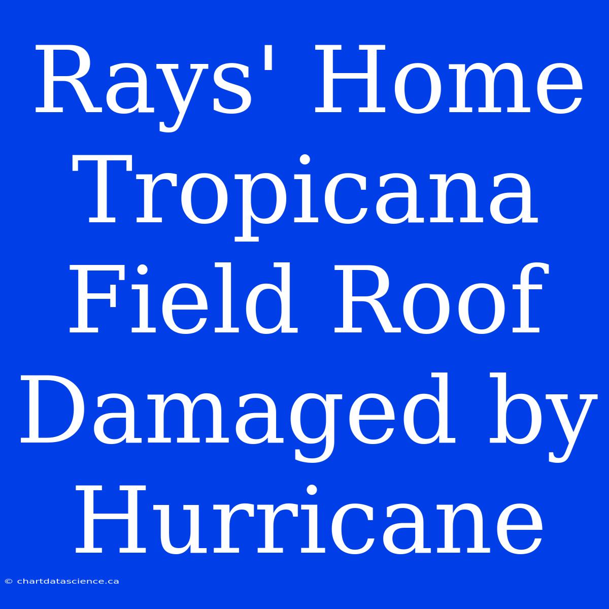 Rays' Home Tropicana Field Roof Damaged By Hurricane