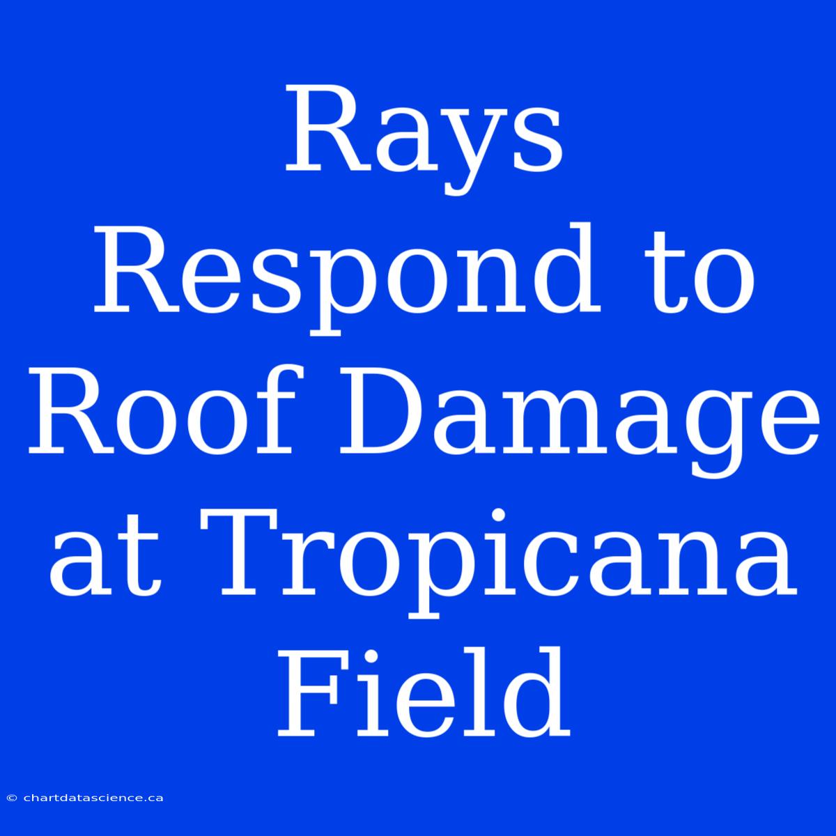 Rays Respond To Roof Damage At Tropicana Field