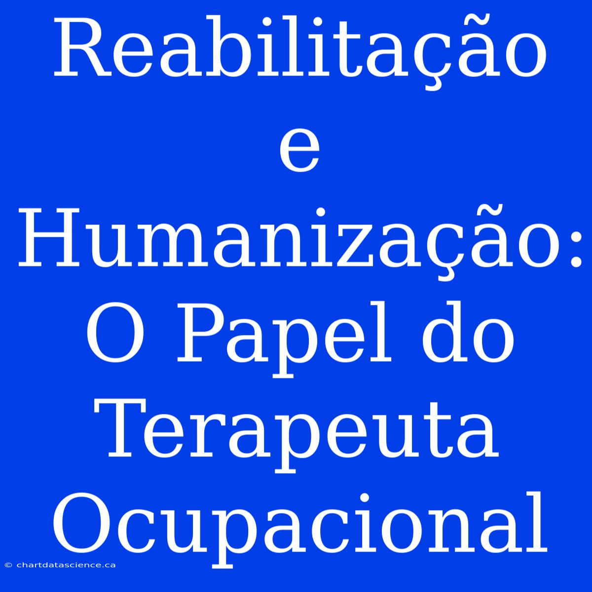 Reabilitação E Humanização: O Papel Do Terapeuta Ocupacional