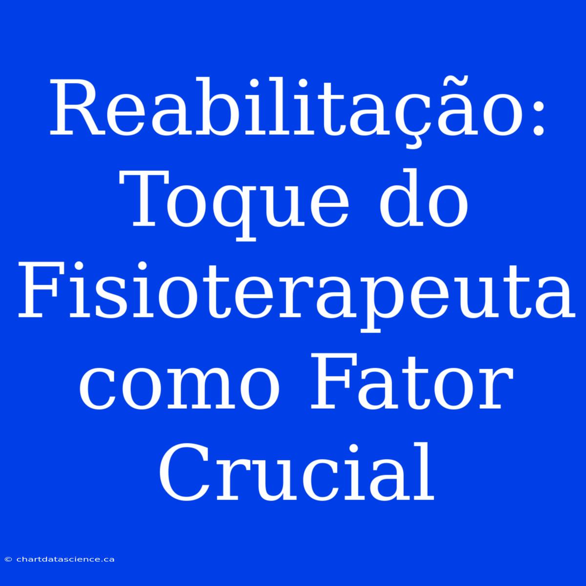 Reabilitação: Toque Do Fisioterapeuta Como Fator Crucial