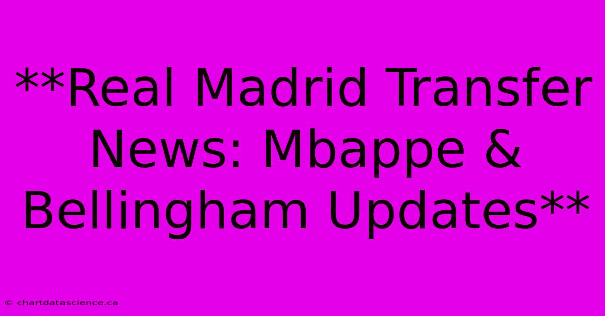 **Real Madrid Transfer News: Mbappe & Bellingham Updates**