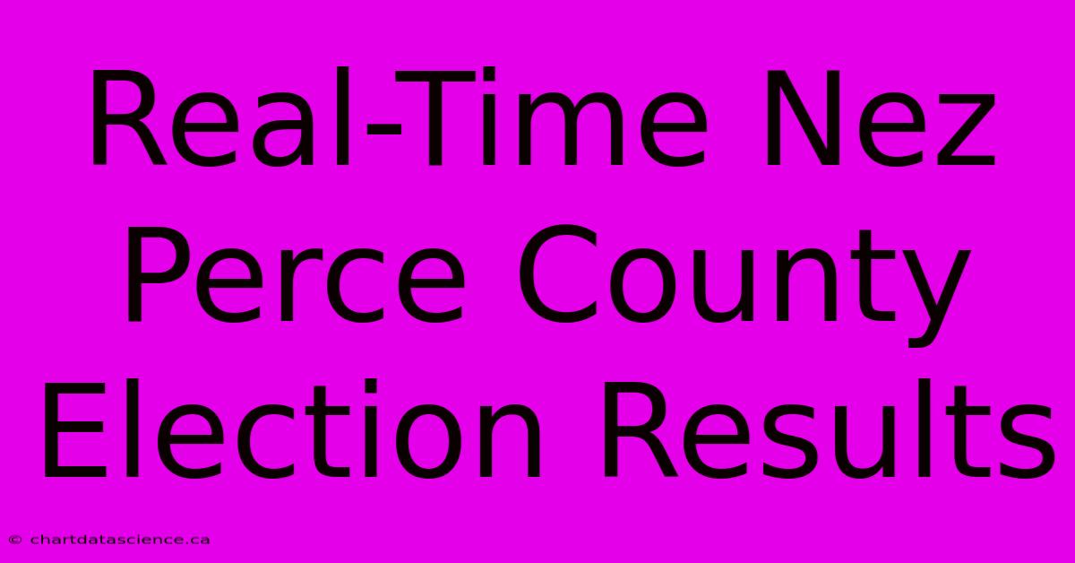 Real-Time Nez Perce County Election Results