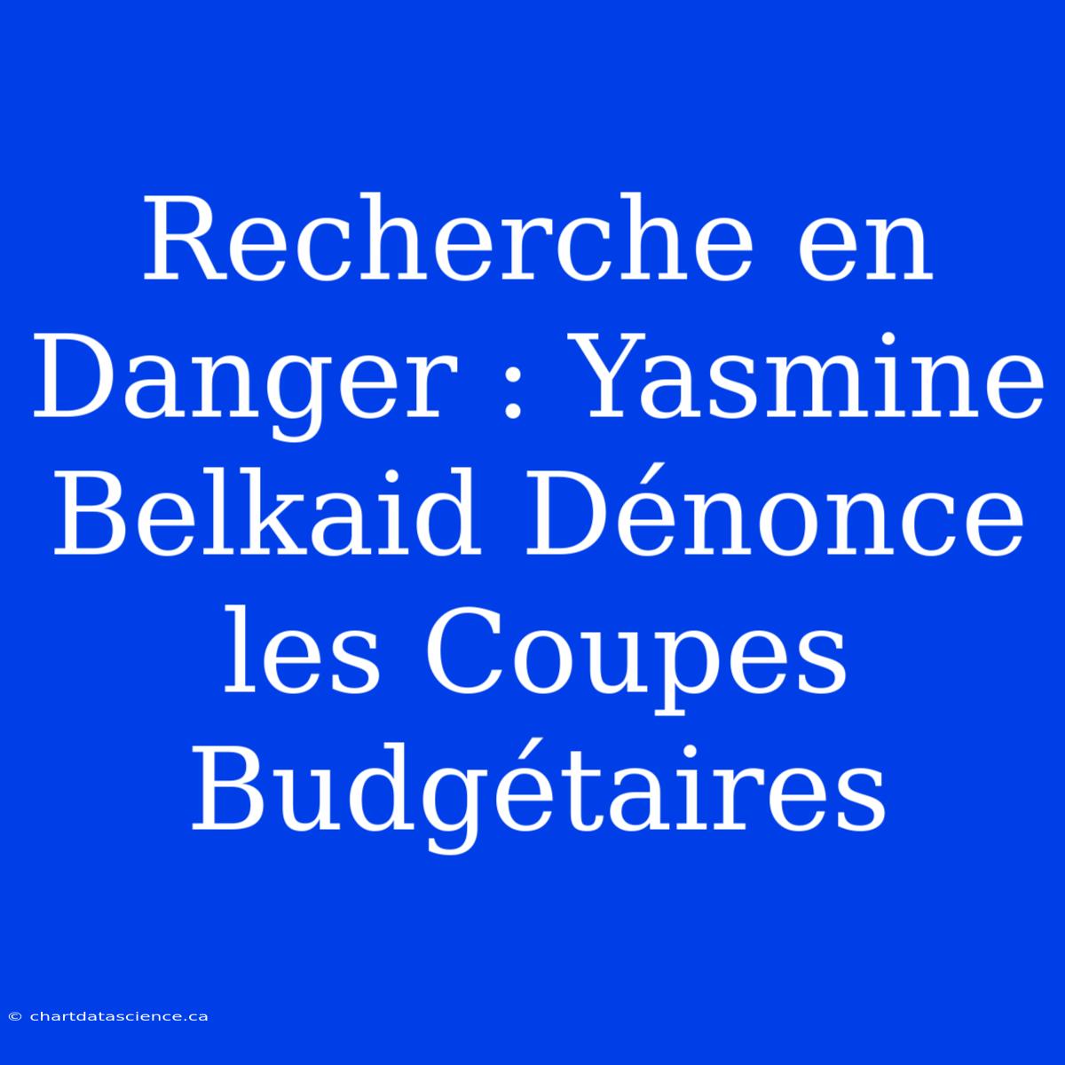 Recherche En Danger : Yasmine Belkaid Dénonce Les Coupes Budgétaires