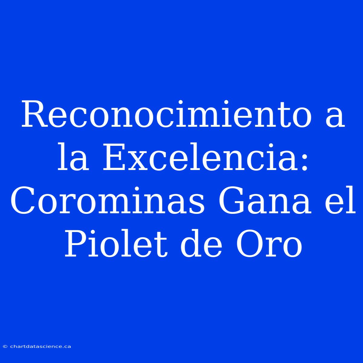 Reconocimiento A La Excelencia: Corominas Gana El Piolet De Oro