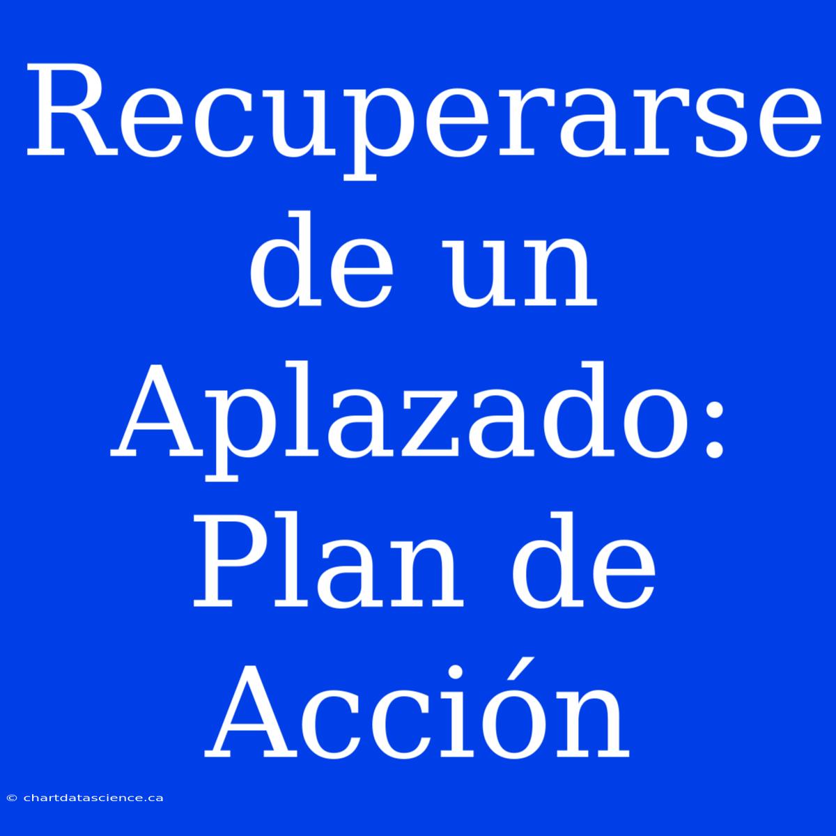 Recuperarse De Un Aplazado: Plan De Acción