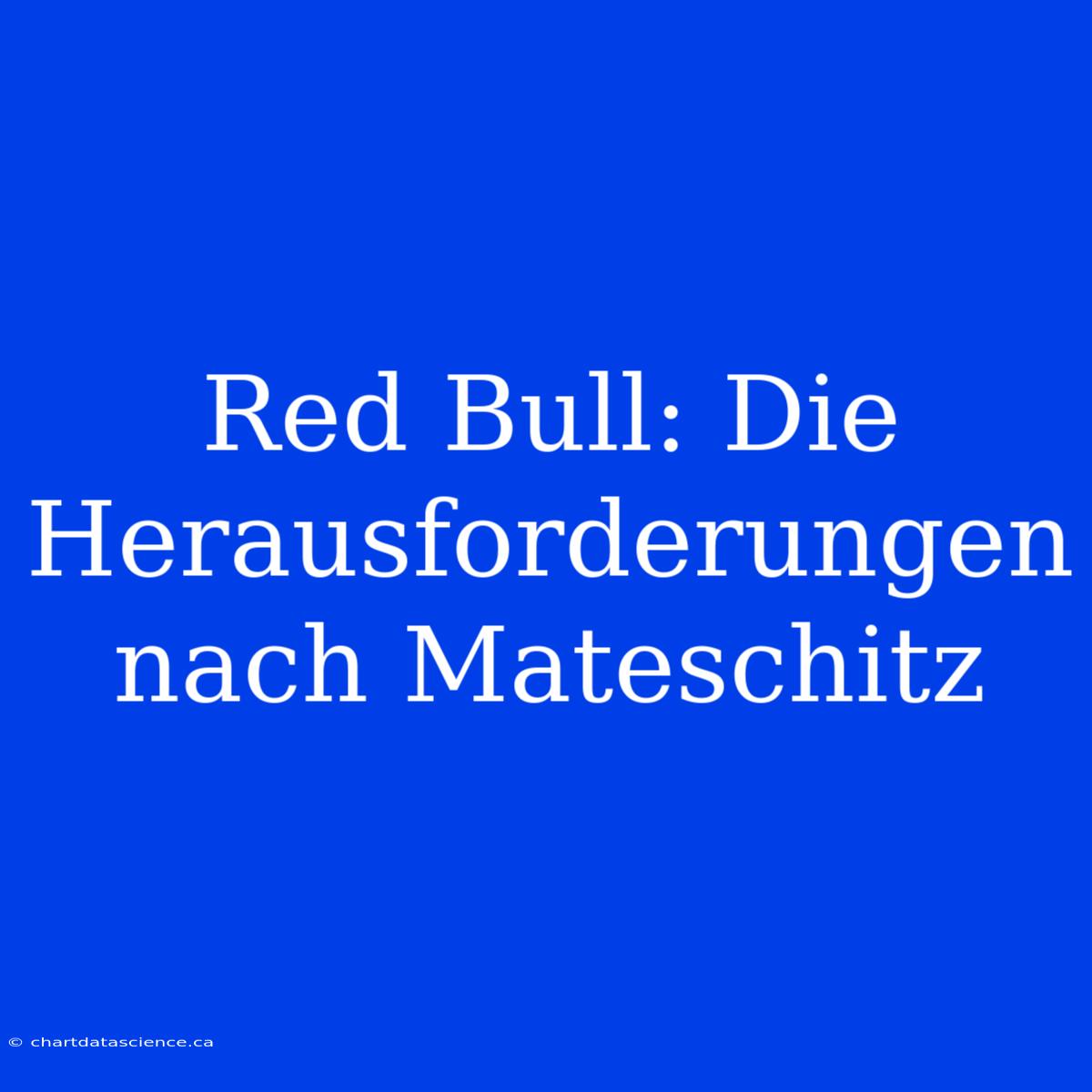 Red Bull: Die Herausforderungen Nach Mateschitz