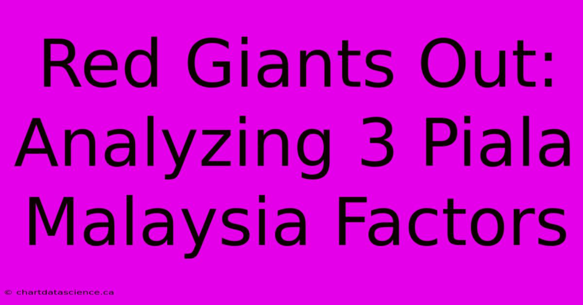 Red Giants Out: Analyzing 3 Piala Malaysia Factors