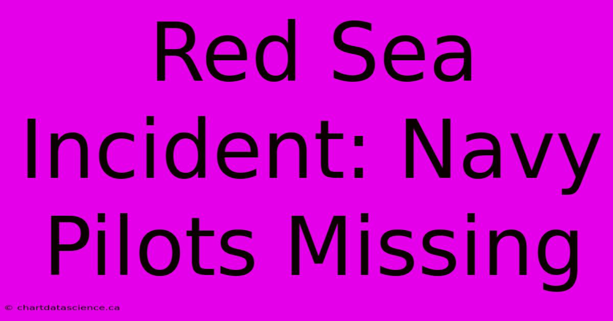 Red Sea Incident: Navy Pilots Missing