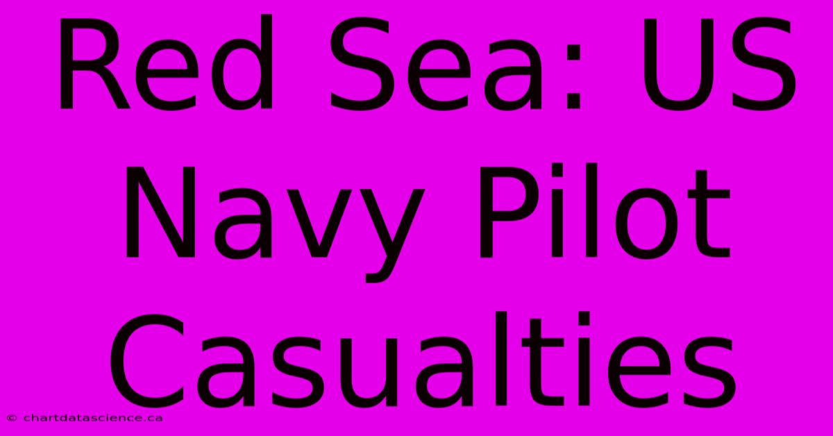 Red Sea: US Navy Pilot Casualties