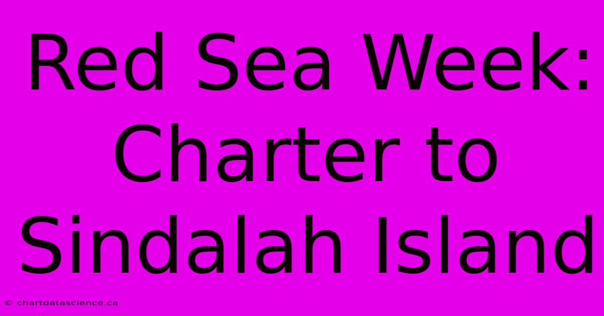 Red Sea Week: Charter To Sindalah Island