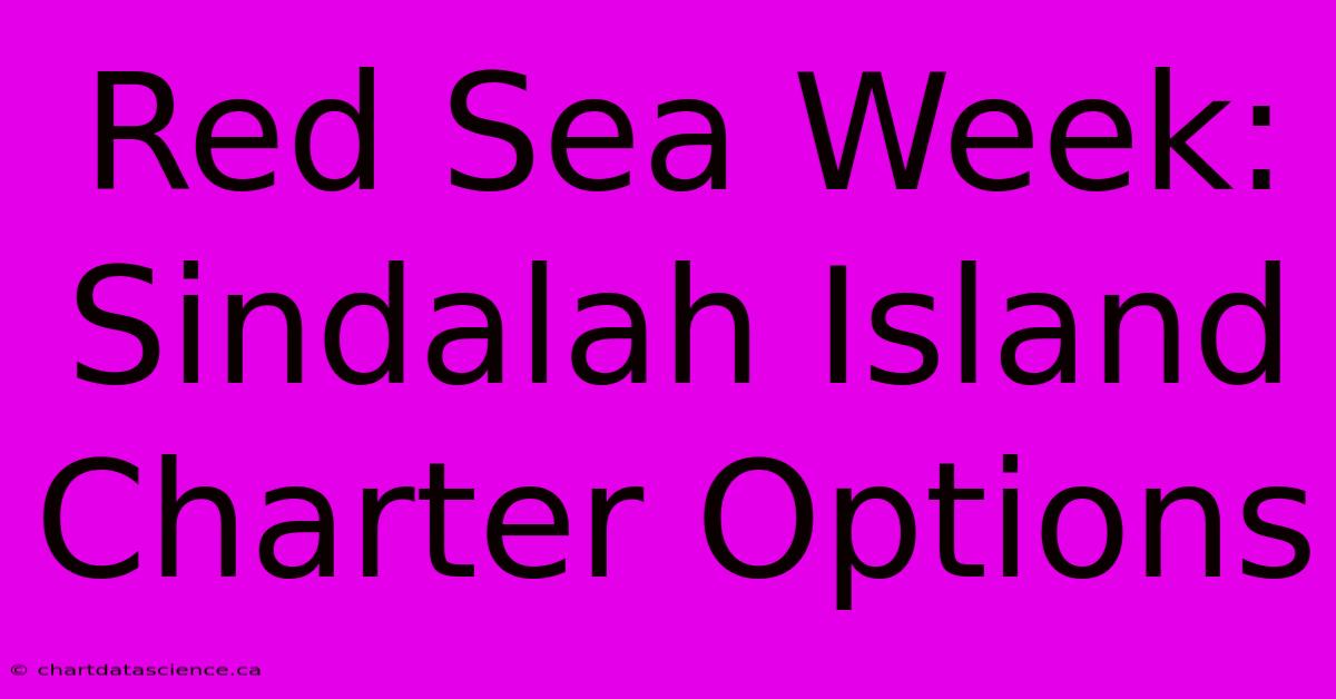 Red Sea Week: Sindalah Island Charter Options