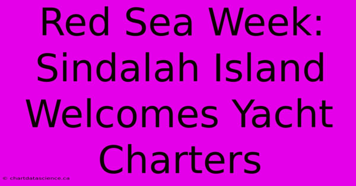 Red Sea Week: Sindalah Island Welcomes Yacht Charters 