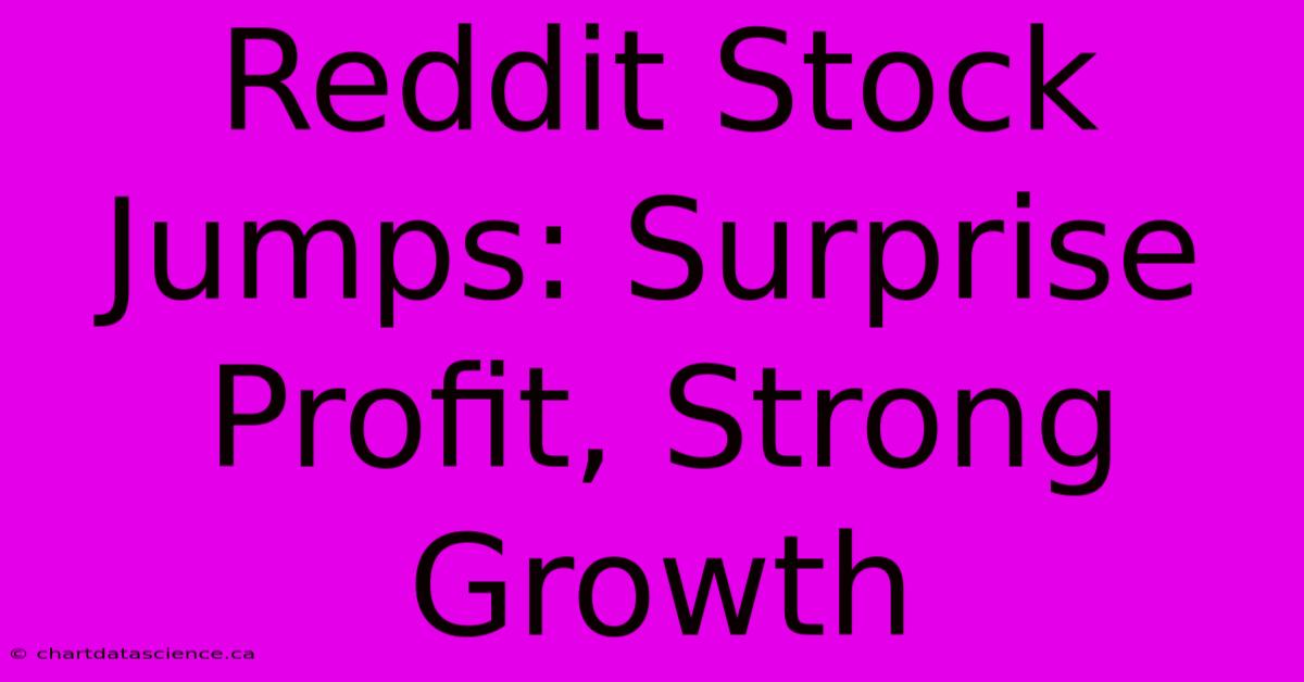 Reddit Stock Jumps: Surprise Profit, Strong Growth