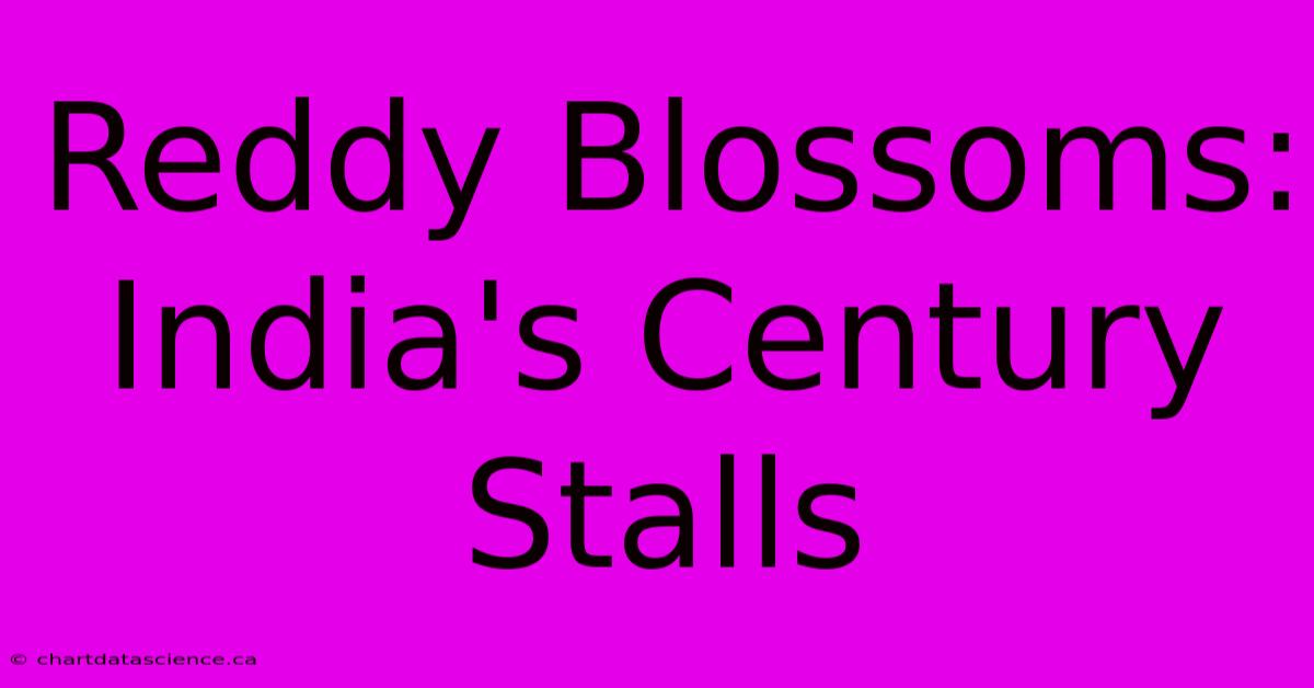 Reddy Blossoms:  India's Century Stalls