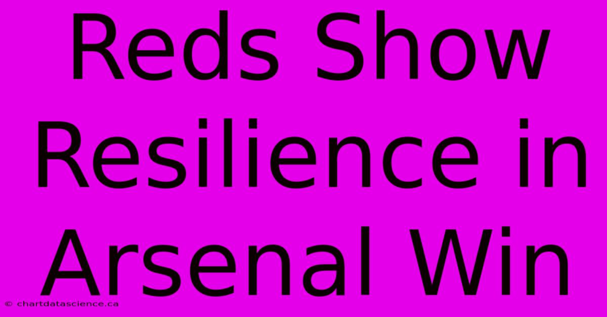 Reds Show Resilience In Arsenal Win