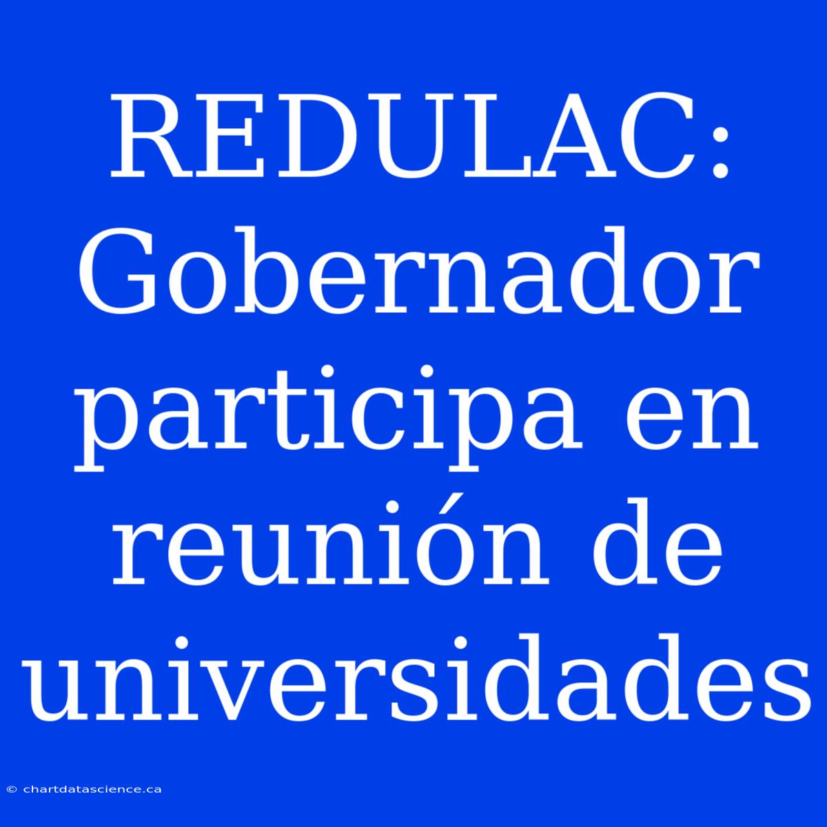 REDULAC: Gobernador Participa En Reunión De Universidades