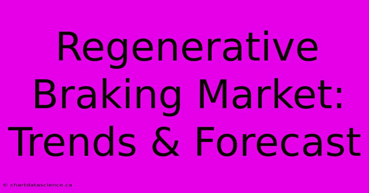 Regenerative Braking Market: Trends & Forecast