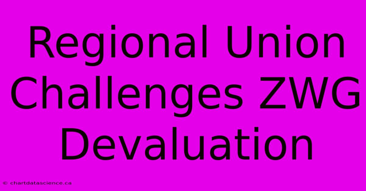 Regional Union Challenges ZWG Devaluation