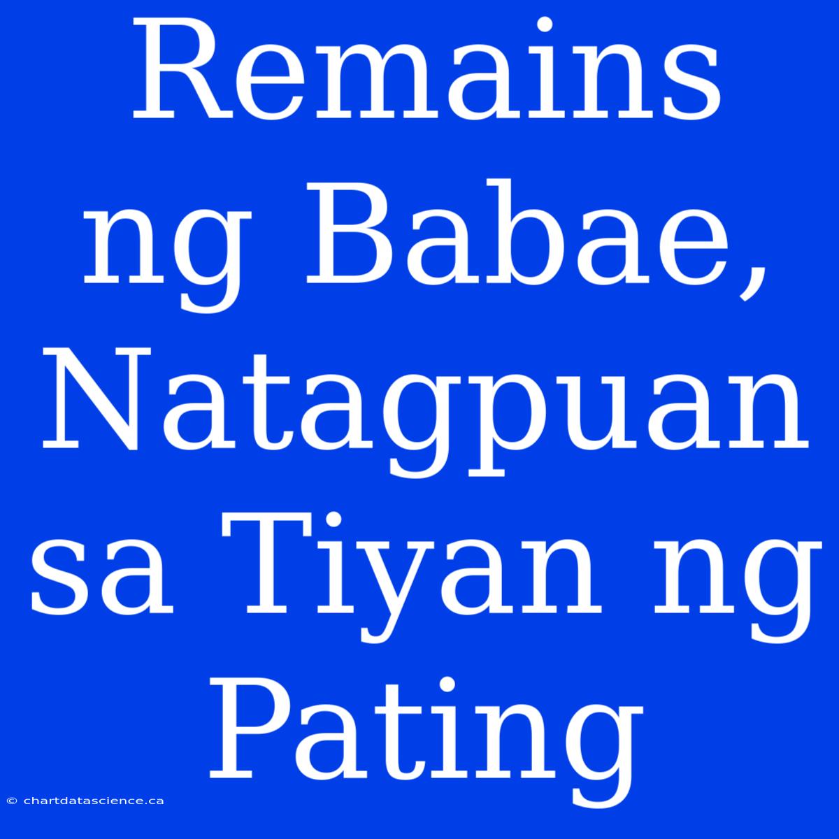 Remains Ng Babae, Natagpuan Sa Tiyan Ng Pating