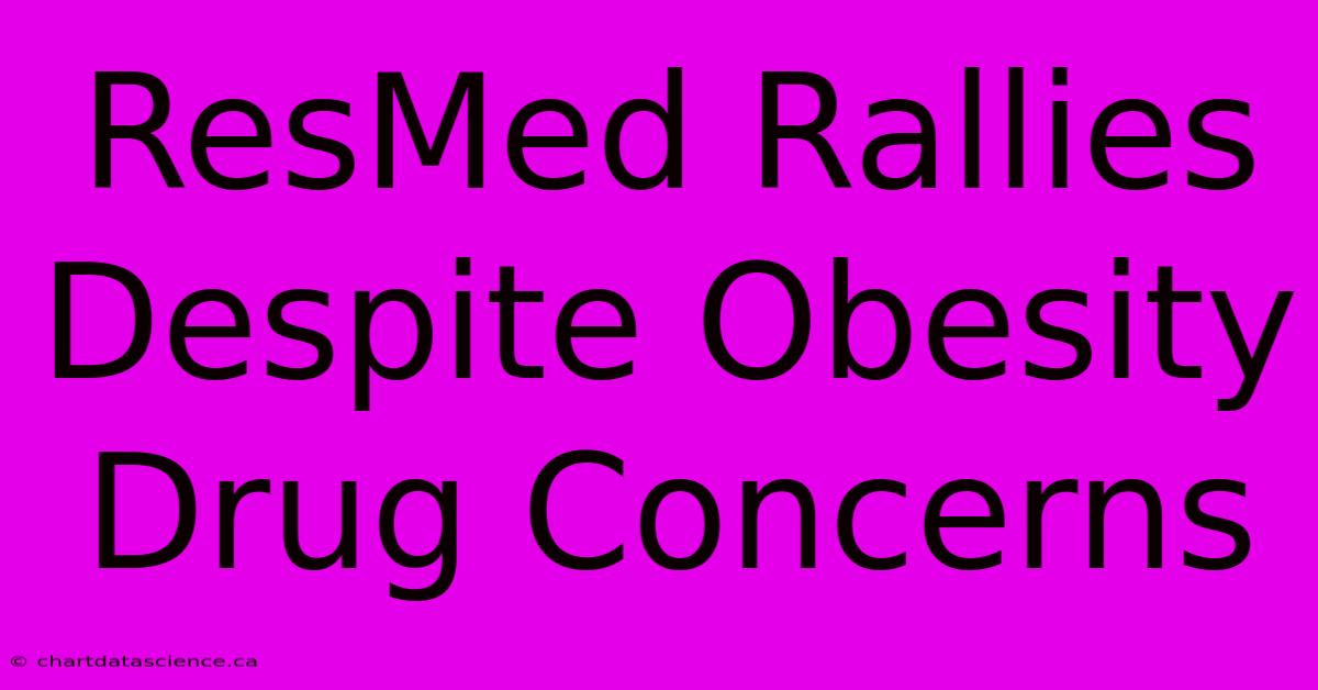 ResMed Rallies Despite Obesity Drug Concerns