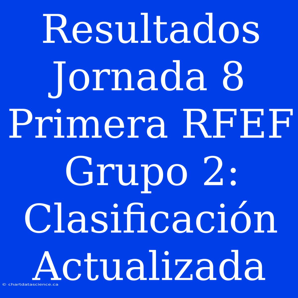 Resultados Jornada 8 Primera RFEF Grupo 2: Clasificación Actualizada