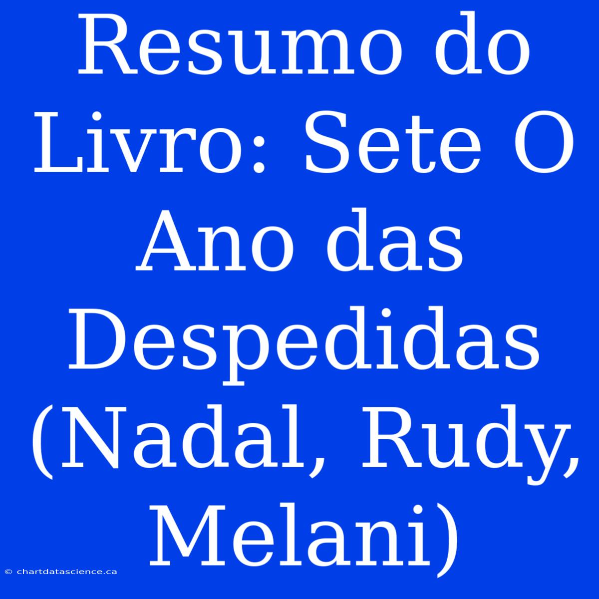 Resumo Do Livro: Sete O Ano Das Despedidas (Nadal, Rudy, Melani)