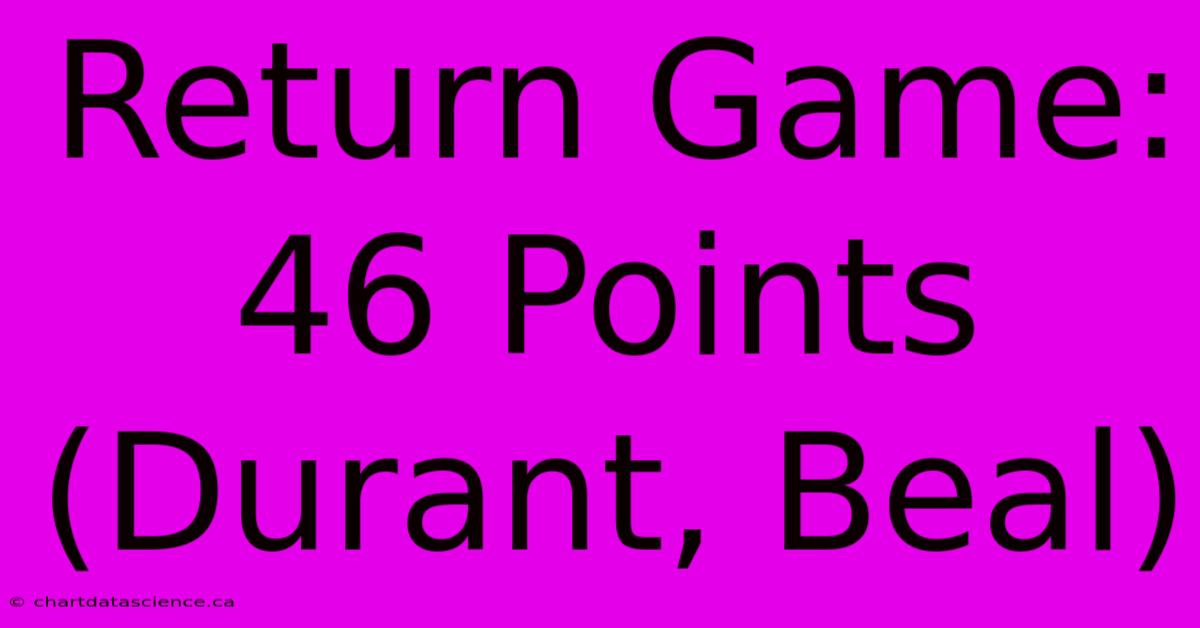 Return Game: 46 Points (Durant, Beal)