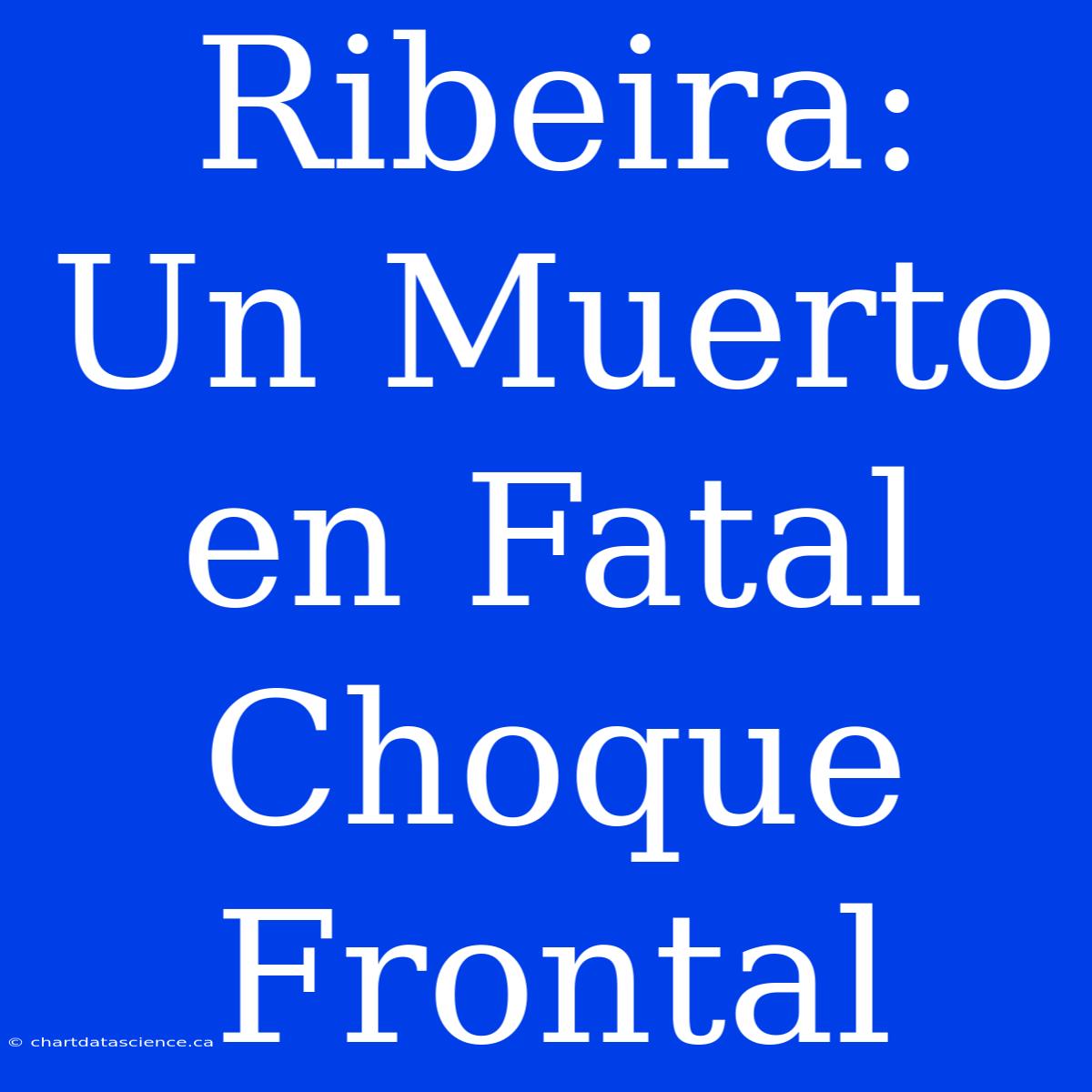 Ribeira: Un Muerto En Fatal Choque Frontal