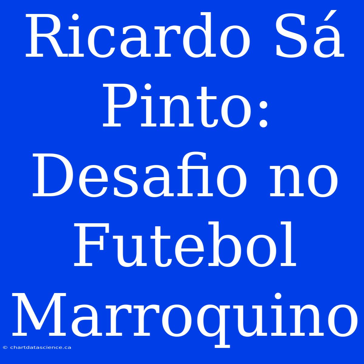 Ricardo Sá Pinto: Desafio No Futebol Marroquino