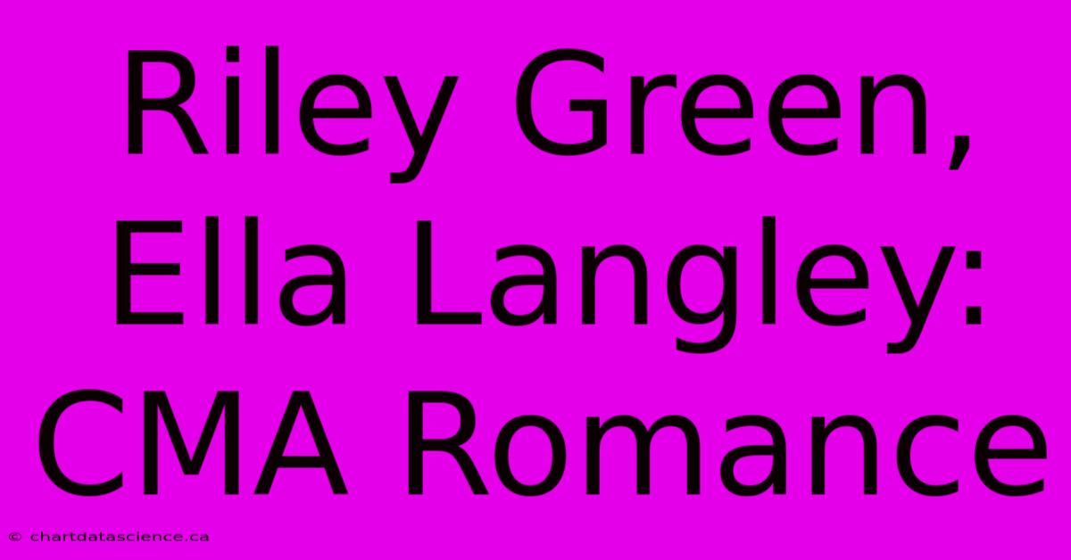 Riley Green, Ella Langley: CMA Romance