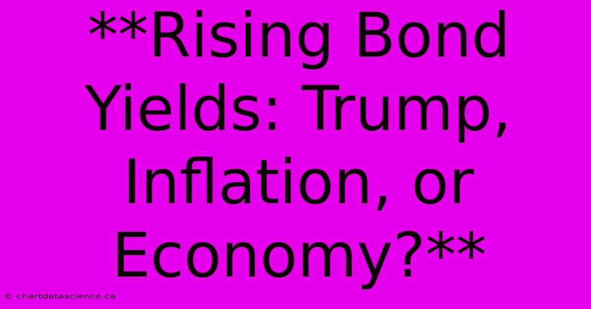 **Rising Bond Yields: Trump, Inflation, Or Economy?**