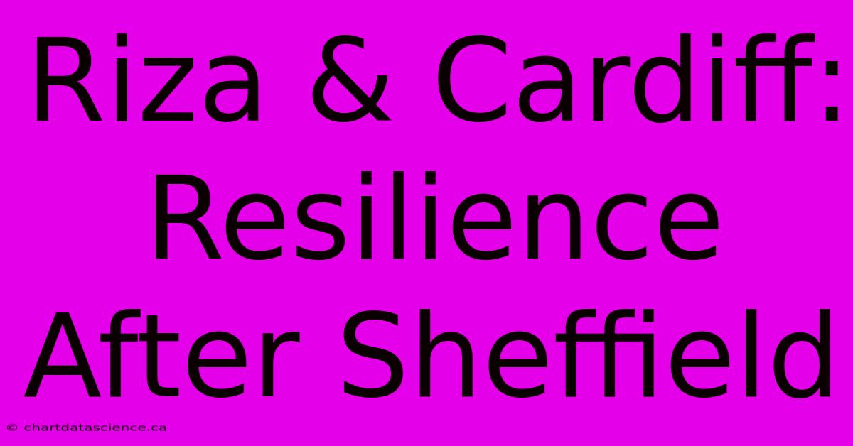 Riza & Cardiff: Resilience After Sheffield