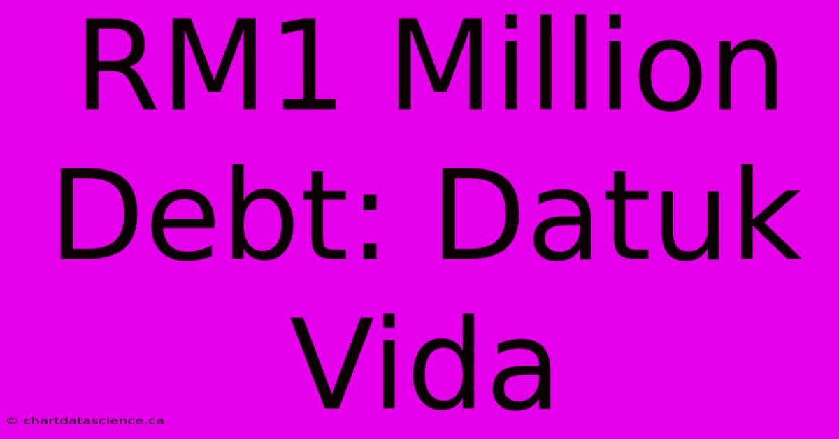 RM1 Million Debt: Datuk Vida