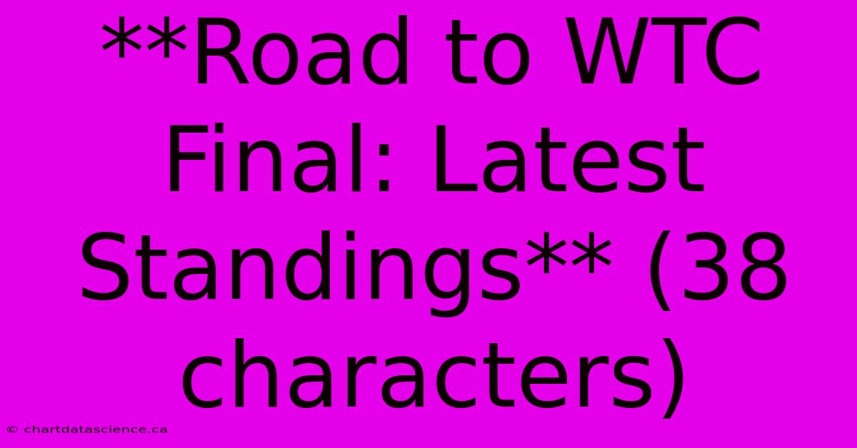 **Road To WTC Final: Latest Standings** (38 Characters)